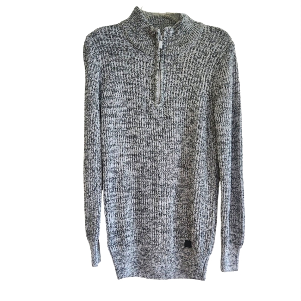 QUARTER ZIP COZY KNIT SWEATER SZ SMALL NWT